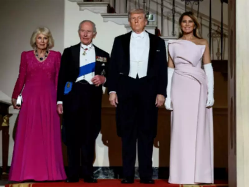 King Charles and Queen Camilla Arrive at White House for State Dinner Hosted by President Trump
