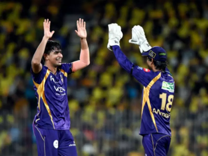 KKR's Spin Duo Chakravarthy and Karthik Shine, Restrict Rajasthan Royals to 155/9 in Kolkata