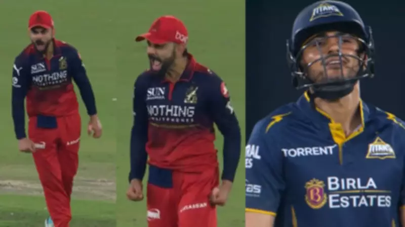Kohli's Animated Reaction to Gill's Dismissal Steals Show in RCB vs GT Clash