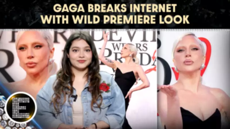 Lady Gaga Stuns at 'The Devil Wears Prada 2' Premiere in Dramatic Saint Laurent Gown