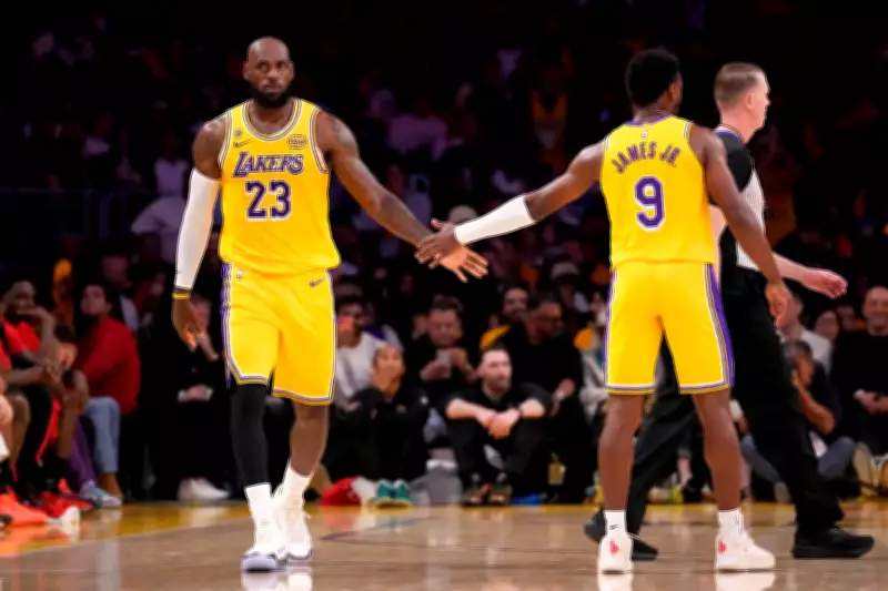 LeBron James and Bronny James Make NBA History with Playoff Alley-Oop