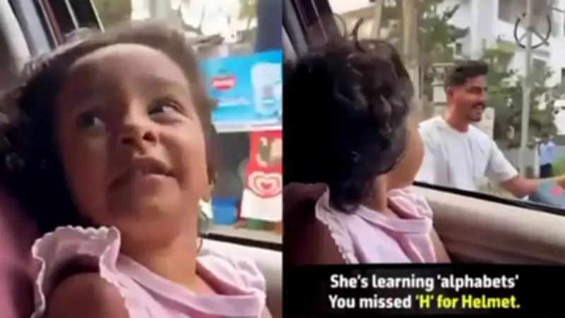 Little Girl's Viral Road Safety Question to Helmetless Biker Melts Hearts