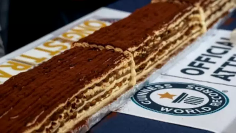 London Creates World's Longest Tiramisu at 440.6 Metres