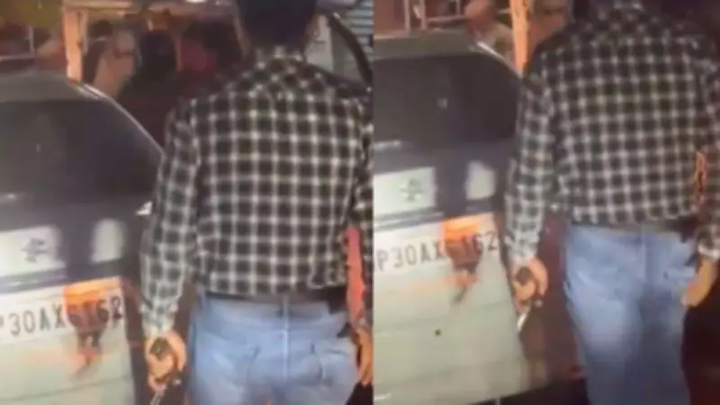 Lucknow Traffic Jam Turns Violent: Man Pulls Pistol to Clear Way