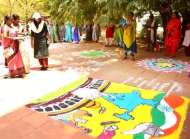 Madurai Corporation Hosts Rangoli Competition to Boost Voter Awareness