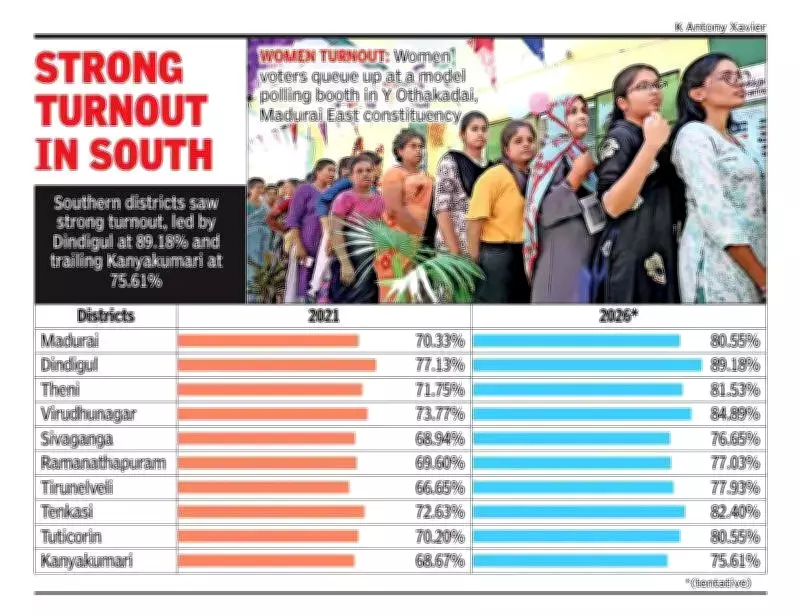 Madurai First-Time Voters Turn Out in Large Numbers for Assembly Election