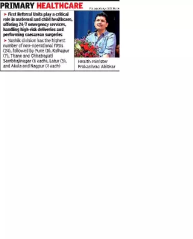 Maharashtra Health Minister Vows to Revive 64 Defunct First Referral Units