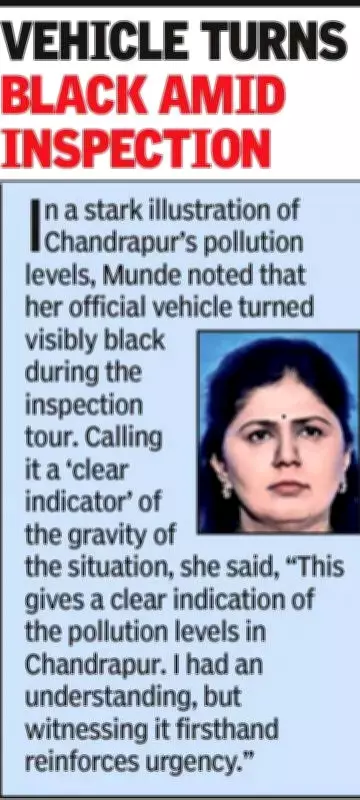 Maharashtra Minister Pankaja Munde Issues Stern Warning to Polluting Industries in Chandrapur
