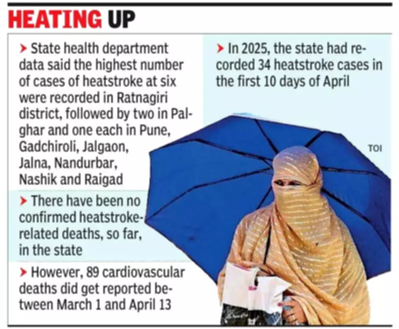Maharashtra Reports 15 Heatstroke Cases Amid Rising Temperatures, Thousands Treated