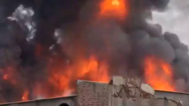 Major Fire at Bhiwandi Chemical Godown in Thane, No Casualties Reported