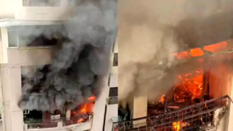 Major Fire Engulfs Ghaziabad Apartment, No Casualties Reported