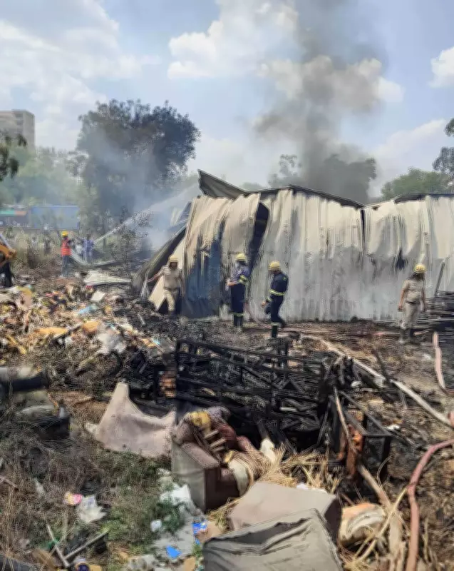 Major Fire Engulfs Gurgaon Furniture Shop Near Fuel Station, No Casualties Reported