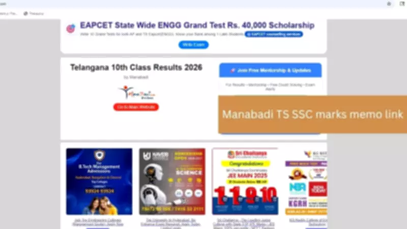 Manabadi TS SSC Marks Memo 2026: Download PDF at manabadi.com
