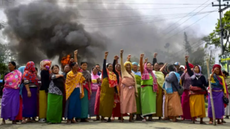 Manipur Valley Seethes with Anger Over Meitei Children's Killing, Internet Suspended