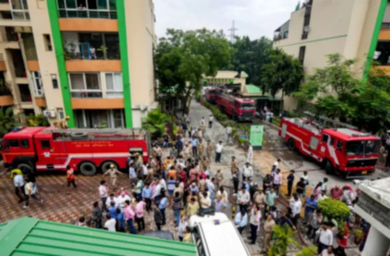 Massive Fire at Indirapuram Society Gutted Several Flats, Rescue Op On