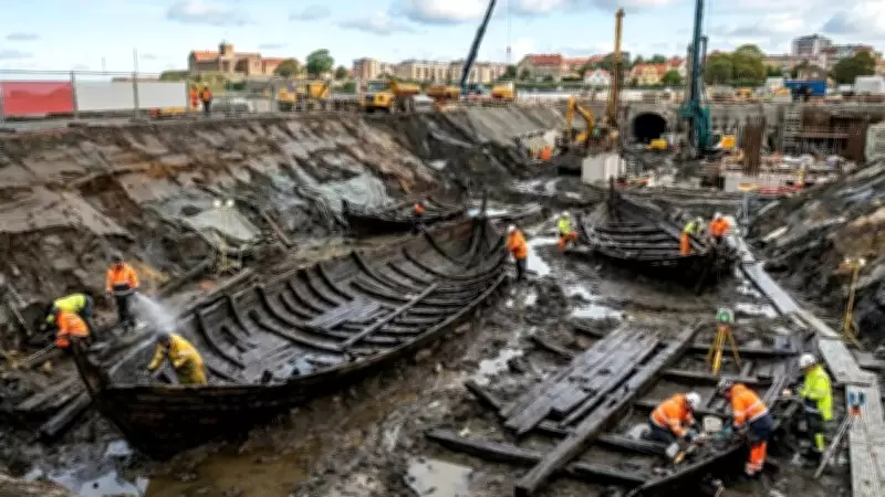 Medieval Shipwrecks Unearthed in Sweden's Varberg Tunnel Project