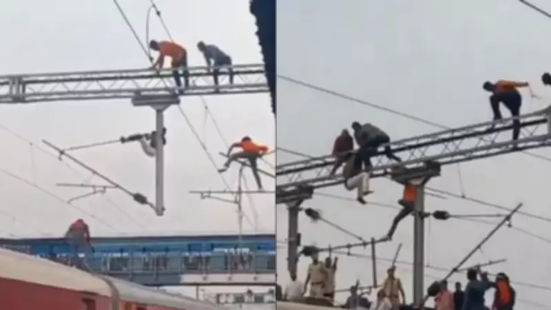 Mentally Challenged Man's Gantry Climb Disrupts Train Services at Maharashtra's Manmad Station
