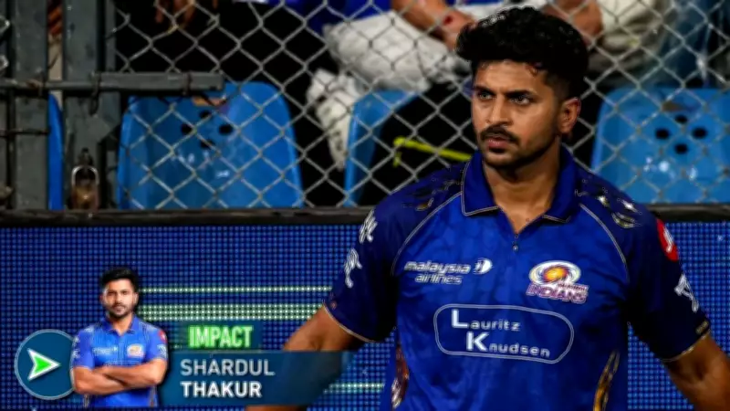 MI's baffling use of Shardul Thakur as Impact Sub sparks fan outrage