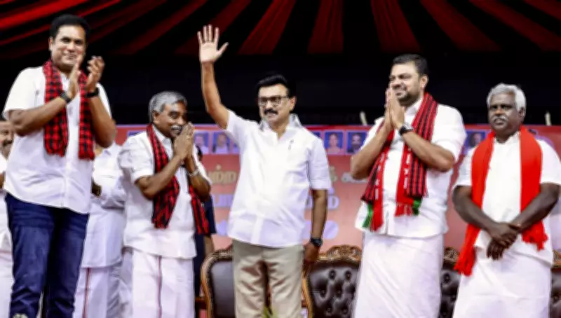 MK Stalin Promises Pumpsets for 20 Lakh Farmers, Rs 3,500 Paddy Procurement at Chennai Rally