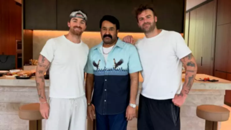 Mohanlal Poses with The Chainsmokers, Says 'Made a New Friend'