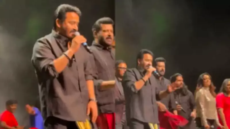 Mohanlal's 'Vel Muruga' Stage Performance in US Creates Social Media Frenzy
