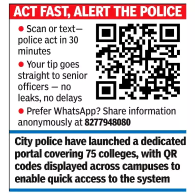 Mysuru Police Launch QR Code Portal for Anonymous Student Drug Complaints