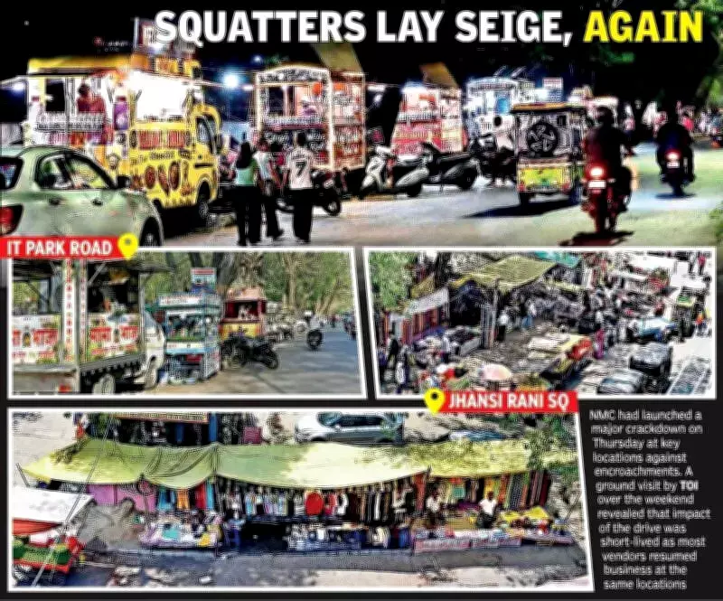 Nagpur Encroachments Return Days After Anti-Encroachment Drive