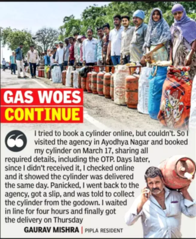 Nagpur LPG Crisis Deepens: Cylinders Unavailable 15 Days After Booking