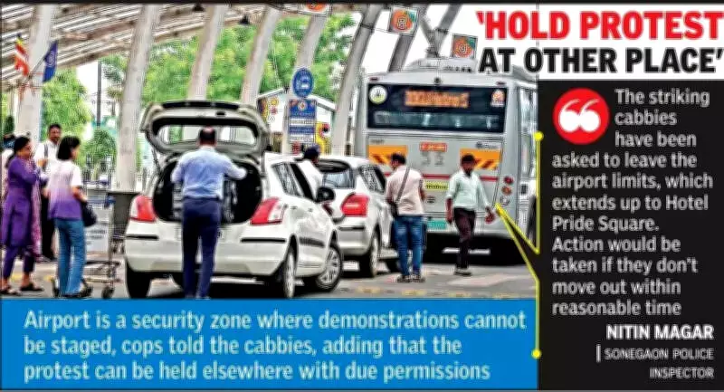 Nagpur Police Issues Ultimatum to Striking App-Based Drivers at Airport
