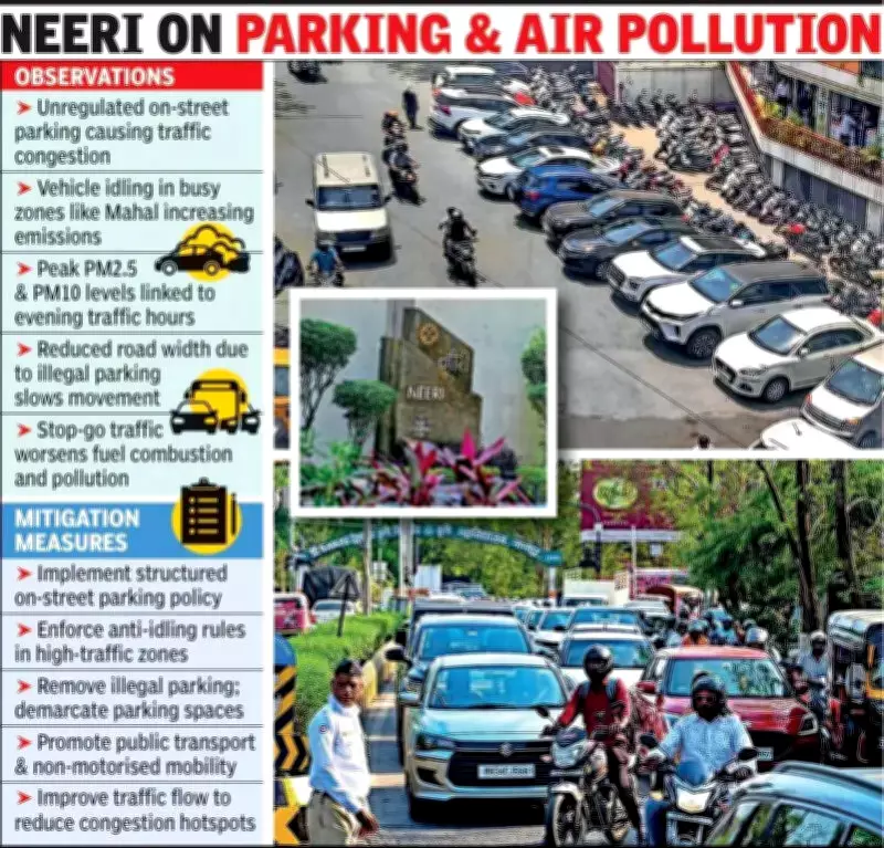 Nagpur's Parking Chaos Fuels Air Pollution Crisis, ESR 2024-25 Warns