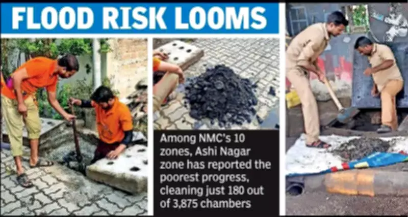 Nagpur's Pre-Monsoon Drain Cleaning Hits Snag: 80% Chambers Still Choked