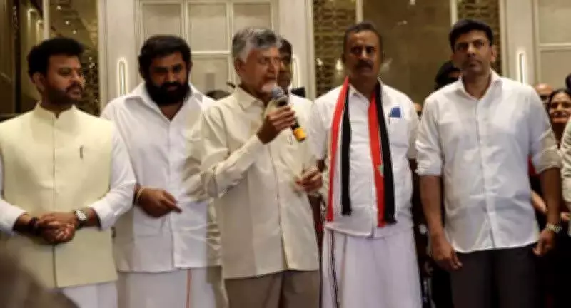 Naidu Campaigns in Tamil Nadu, Accuses DMK-Congress of Blocking Women's Reservation Bill