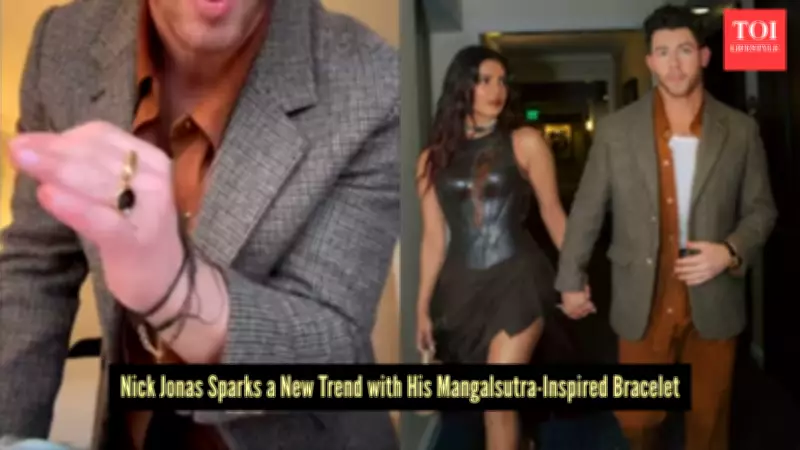 Nick Jonas Wears Mangalsutra Bracelet, Redefining Men's Marital Jewelry