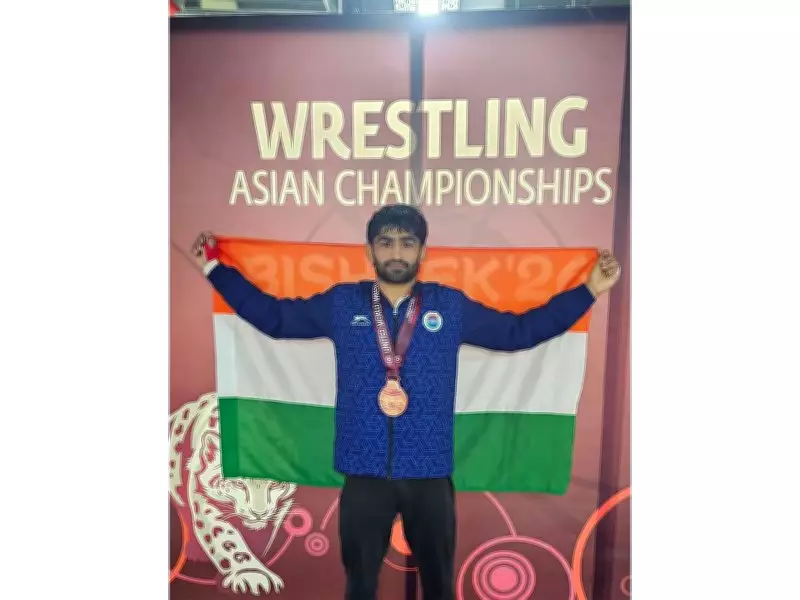 Nitesh Wins Silver, Sachin & Prince Add Bronze at Asian Wrestling Championships