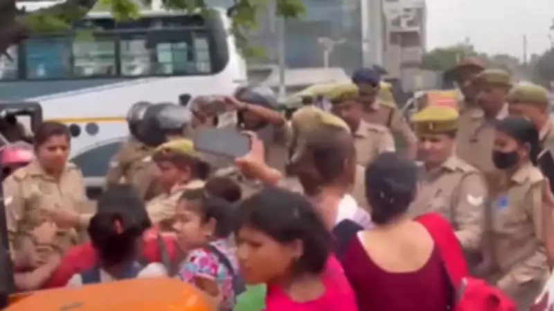 Noida Workers Protest for Wage Hike as Police Probe Pakistan-Linked Social Media Influence