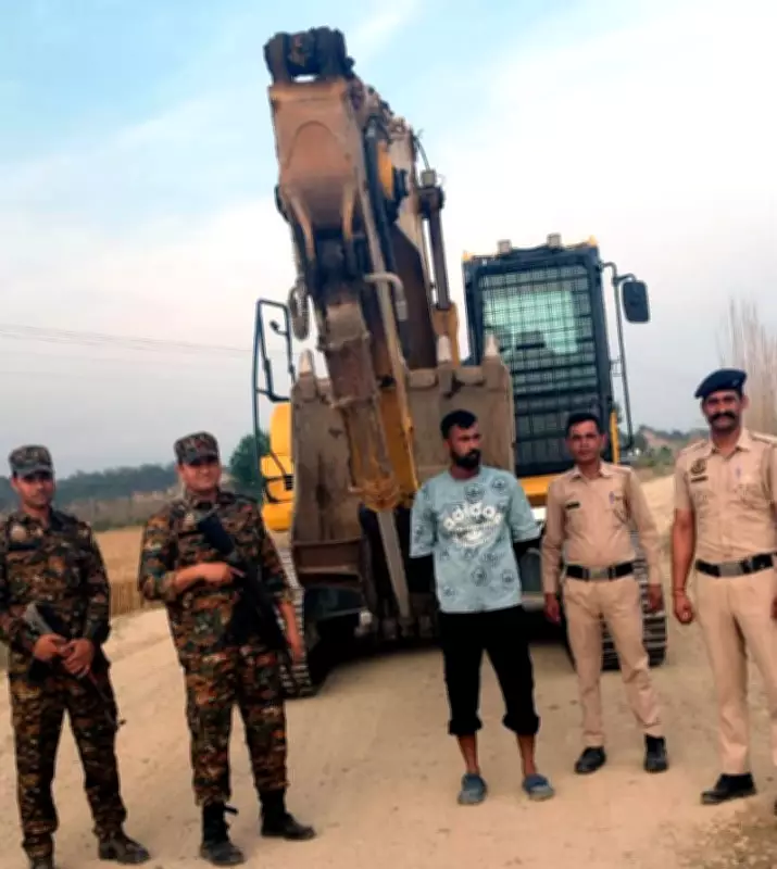 Nurpur Police Crack Down on Illegal Mining in Beas River Belt