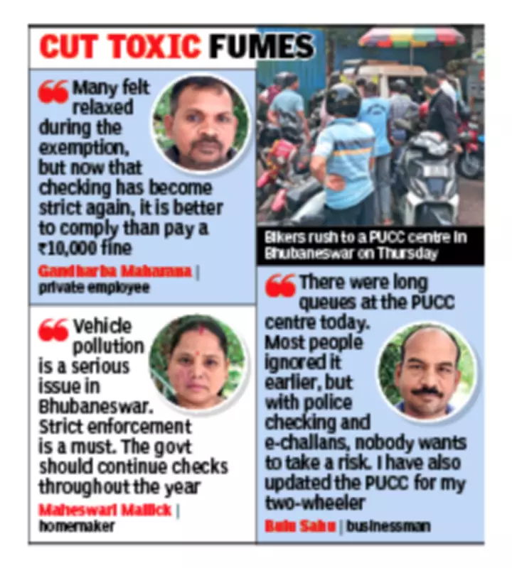 Odisha Intensifies Pollution Certificate Checks, Fines Up to Rs 10,000