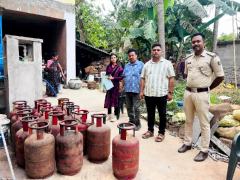 Over 200 LPG Cylinders Seized in Cuttack Raid, Two Held