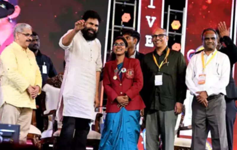 Pawan Kalyan Urges Students to Embrace Dharma, Constitutional Values at Andhra University Fest