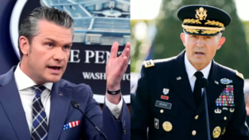 Pete Hegseth Urges US Army Chief Randy George to Retire Amid Iran War Tensions