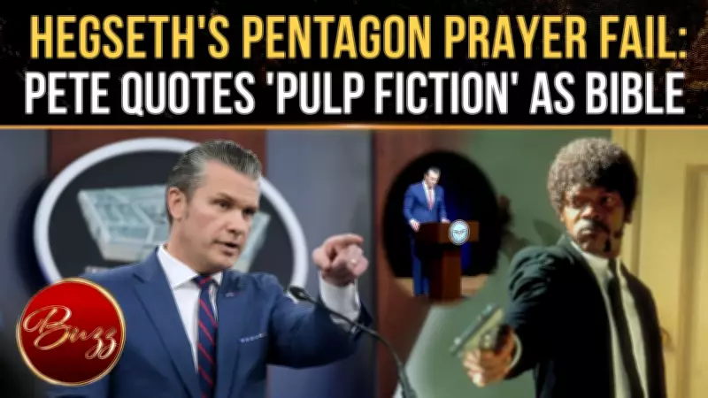 Pete Hegseth's Pulp Fiction Sermon Blunder Sparks Viral Backlash at Pentagon