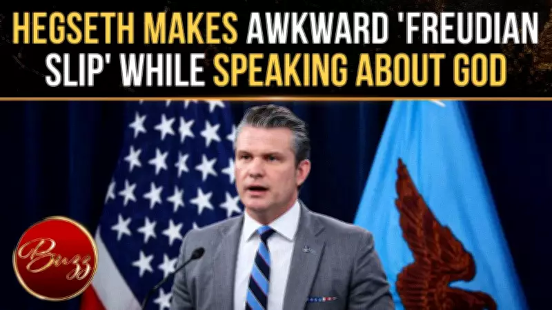 Pete Hegseth's Verbal Slip During Iran War Briefing Goes Viral