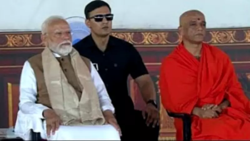 PM Modi Inaugurates Rs 80 Crore Bhariavaikya Mandir in Karnataka's Adichunchanagiri Mutt