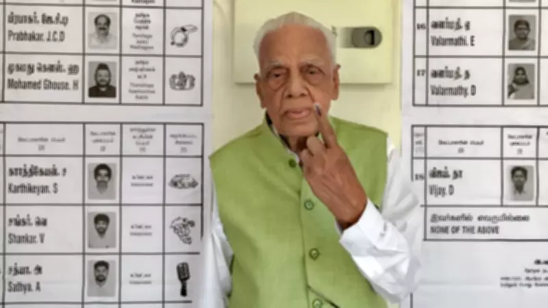 PM Modi Lauds 99-Year-Old HV Hande for Walking to Vote in Tamil Nadu