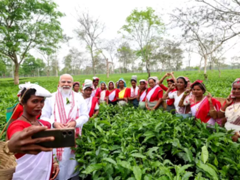 PM Modi Launches Assam Campaign with Symbolic Tea Garden Visit in Dibrugarh