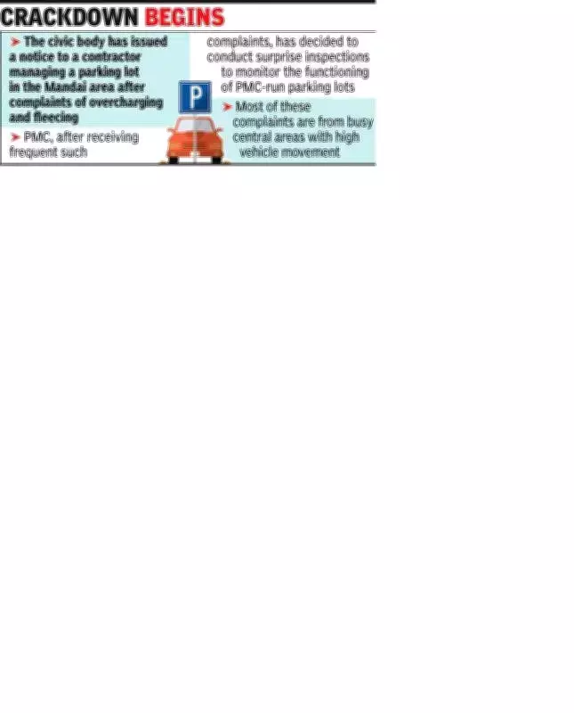 PMC Cracks Down on Parking Contractor Over Overcharging Complaints in Pune