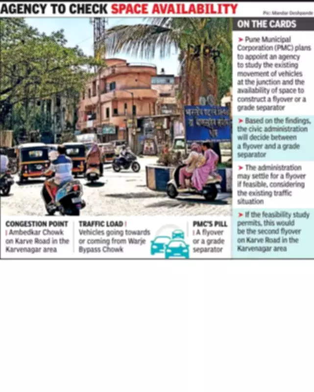 PMC Plans Feasibility Study for Flyover at Ambedkar Chowk to Ease Karve Road Traffic