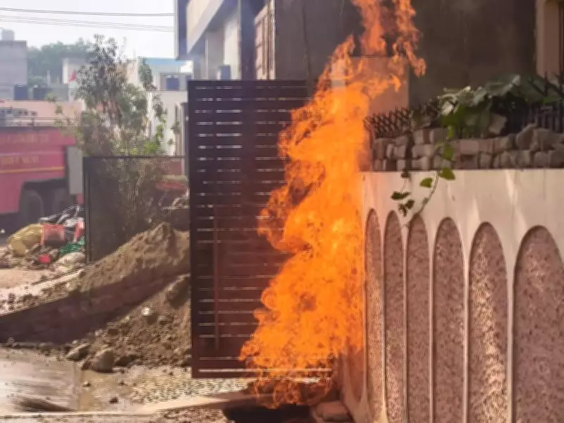 PNG Gas Leak Triggers Fire in Kanpur, Fire Brigade Delayed