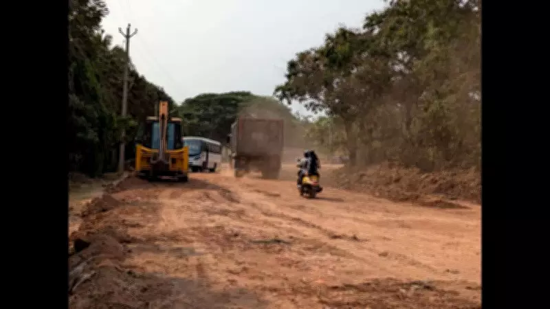 Porvorim residents trapped as flyover construction blocks NH 66 access