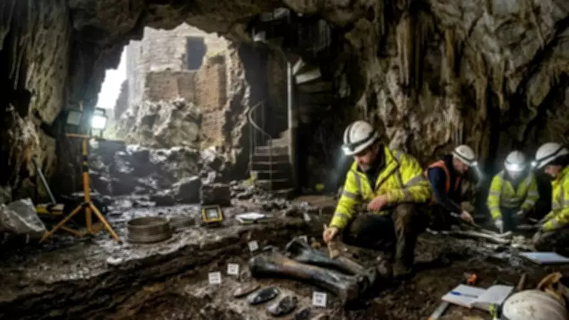 Prehistoric Cave Beneath Welsh Castle Reveals Mammoth Fossil Trove